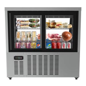 Vitrines réfrigérées à gâteaux Présentoir à gâteaux Réfrigérateur en verre incurvé Présentoir frontal à viande Deli Case Réfrigérateur commercial Congélateur - Product Image 2