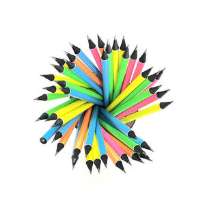 Coffret de 6 crayons de couleur ronds très demandés, en bois noir avec <span class=keywords><strong>peinture</strong></span> colorée, fournitures artistiques de qualité supérieure - Product Image 5