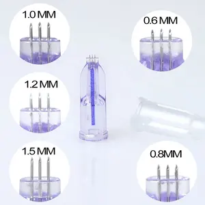 0.6mm 34g Agujas Nanosoft baru 3pin Meso Nano jarum 0.6mm agutuas Nano lembut Microneedles Microagujas Nanosoft