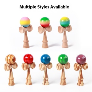 All'ingrosso giocattolo di legno colorato Kendama educazione all'aperto giocattoli sportivi regali professionali in legno personalizzato Kendama classico giocattolo per bambini - Product Image 5