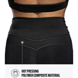 Wholesale PIHA SPORTS High Waist Gym <b>Leggings</b> for Women Side <b>Pockets</b> Stretch Spandex/Polyester Anti-Bacterial Fabric for Workout - Product Image 3