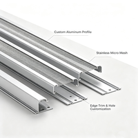 Garde-plateau en aluminium entièrement personnalisé avec micro-maille en acier inoxydable et revêtement PVDF sur mesure, marque privée pour les fournisseurs de toiture américains