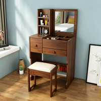 Offre Limitée : Ensemble Coiffeuse en Bois Vertical Durable avec Rangement Intégré, Design Moderne, Idéal pour Petits Espaces et Chambres