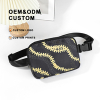 Hot Selling Custom Private Label Kids Heuptas Heuptas Hawaii Print Nylon Riem Tas Waterdicht Leger Crossbody Telefoon Etui