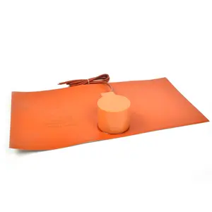 BRIGHT High Temperature 220V 500W 495*262mm Flexible Silicone Rubber Heater Heating Pad