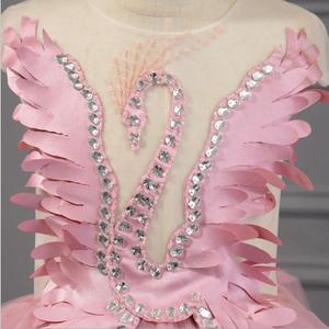 Vestido de Princesa de Verano 2020 para Niña, Vestido Largo con Cola de Cisne, Disfraz de Cumpleaños para Niñas, Vestidos de Dama de Honor - Product Image 4