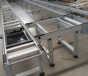 Manufacturer Stainless Steel New Adjustable Speed Automatic Tooling Plate Chain Conveyor Durable Toshine TV Screen Assembly Line - Product Image 5