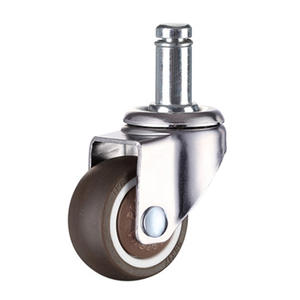 Roulettes de chaise de bureau universelles modernes et silencieuses en TPR de 1,5 et 2 pouces avec roulement à billes de précision et ressort de retenue à vis de guidage - Product Image 2