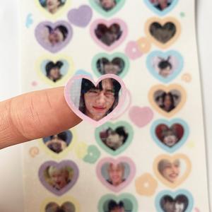 แผ่นสติกเกอร์เคป๊อปเดโคแบบใสแวววาวกำหนดได้เอง,แผ่นระยิบระยับพร้อมพื้นหลังใส - Product Image 2