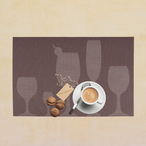 Nhà Máy bán hàng trực tiếp cao cấp Jacquard PVC teslin placemat khách sạn Mat khách sạn nơi Mat bán buôn Mat & Pad - Product Image 1