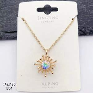 Collier en cristal pour femme, design original Jingjing xuping, <span class=keywords><strong>bijoux</strong></span> de luxe pour femme, plaqué or 18 carats avec diamants de haute qualité - Product Image 2