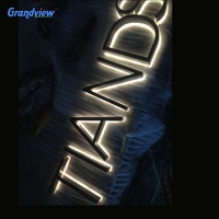 Enseigne lumineuse personnalisée pour magasin, conception de panneau de nom, lettres LED, logo LED
