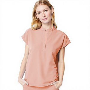 Uniforme Médico de Enfermería Personalizado de Spandex/Poliéster para Uso Hospitalario Unisex, Uniforme Médico Verde Largo - Product Image 4