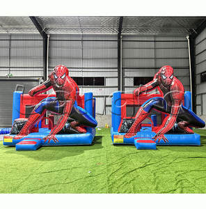 <span class=keywords><strong>Jeux</strong></span> gonflables commerciaux cavalier rebondissant château gonflable château sautant araignée homme maison <span class=keywords><strong>de</strong></span> rebond avec toboggan - Product Image 2