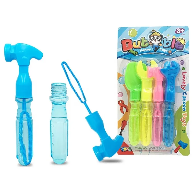 Most Popular In Summer beach Toy Tool Shaped Bubble tube Soap Wand Toy water bubble stick kids toys