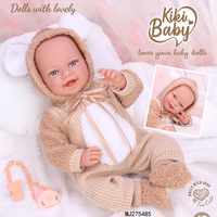 Muñeca Reborn de Silicona de Grado Artístico de 18 Pulgadas, Proporción Realista 1:1, Peso Real, Características Faciales 3D para Artistas Profesionales de Muñecas Reborn