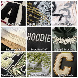 Áo hoodie ngoại cỡ dày dặn có túi bên hông tùy chỉnh và bo thun ở cổ tay áo và gấu áo, mũ trùm đầu hai lớp - Product Image 6