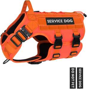 Free Sample High Quality <b>Customized</b> Outdoor Tactical <b>Dog</b> Training <b>Harness</b> <b>Dog</b> Training Vest Handle Adjustable Reflective - Product Image 1