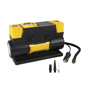 Portable High-Pressure <strong>150psi</strong> ABS+Metal 12V Car Tire <strong>Air</strong> <strong>Compressor</strong> with Tire Pressure Monitor Double Cylinder - Product Image 4