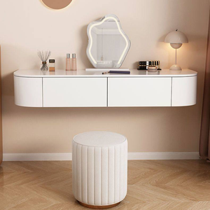 <span class=keywords><strong>Mesa</strong></span> <span class=keywords><strong>de</strong></span> <span class=keywords><strong>Maquillaje</strong></span> <span class=keywords><strong>Flotante</strong></span> <span class=keywords><strong>de</strong></span> Pared Personalizada al por Mayor con Cajón y Gran Capacidad <span class=keywords><strong>de</strong></span> Almacenamiento - Product Image 1