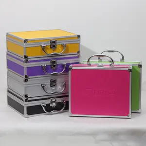 Many Colors Ningbo Manufacturer Hard Tool Case Custom Dimension Aluminum Briefcase with Foam Interior