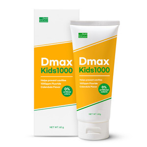 Dmax Kids1000 <b>Toothpaste</b> 1000ppm Anti-Cavity Fluoride Free Calendula <b>Flavor</b> 60g Home Use for Children - Product Image 1