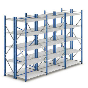 מכירה לוהטת מחסן אחסון מתלה בינוני חובת אור מוסך מדפי עצבים אחסון מתכת מדפי מדפים - Product Image 1