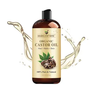 Private Label 100% Natural Organic Castor Oil Shampoo For Hair Growth And Strength Body Massage Caster Oil