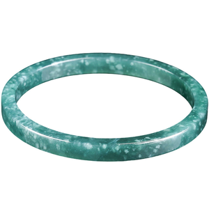 Natural Genuine A-grade <b>Silver</b> Flower Children's <b>Bangles</b> Blue Water Hand <b>Bracelet</b> Ice-grade Jade - Product Image 5