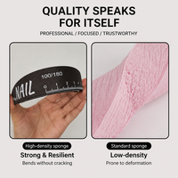 Nouvelle Bande de Polissage Lavable 2026 pour Ongles, Règle de Forme d'Ongles, Lime à Ongles Durable pour Salon et Fournitures de Manucure DIY