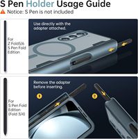 Étui de protection magnétique MOBOSI en TPU+PC étanche avec chargement sans fil pour Z Fold 4, design blindé, protection de charnière intégrée, écran avant NFC 360