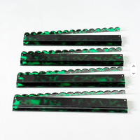 Supports de tuiles de mahjong en acrylique écaille de tortue personnalisés, vente en gros d'usine, avec un poussoir magnétique pratique