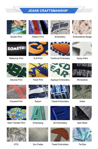 Jeans da uomo <span class=keywords><strong>Kuru</strong></span> Hem con dettaglio sul bordo del piede, vestibilità rilassata, in denim, all'ingrosso - Product Image 6