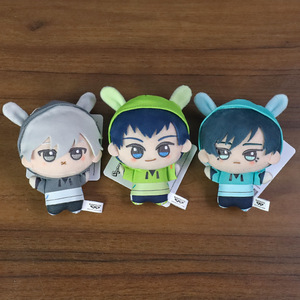 3 modèles de porte-clés en peluche douce de personnages de dessins animés japonais bleus, Isagi Yoichi Bachira Meguru, figurines en peluche - Product Image 3