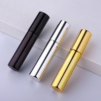 SUMEEAR 10ML Botella de Perfume de Vidrio UV Portátil Atomizador de Aluminio Recargable Botellas de Spray Vacías para Cosméticos Serigrafía