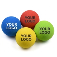 Balle de golf d'entraînement en mousse EVA personnalisable avec logo, 42 mm, éponge souple, pour entraînement en intérieur, multicolore, vente en gros OEM pour événements et cadeaux
