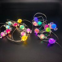 Eulen-Batteriebetriebene Bunte Stern-Lichterkette Mini-Stern Kupferdraht-Lichterkette für Weihnachten Geburtstag Hochzeit Raumdekoration