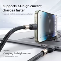 Cable de Datos USB Tipo-C Multifuncional de Alta Calidad de 1M, con Malla de Protección y Conductor Metálico para Carga Rápida de Teléfonos Móviles y Computadoras