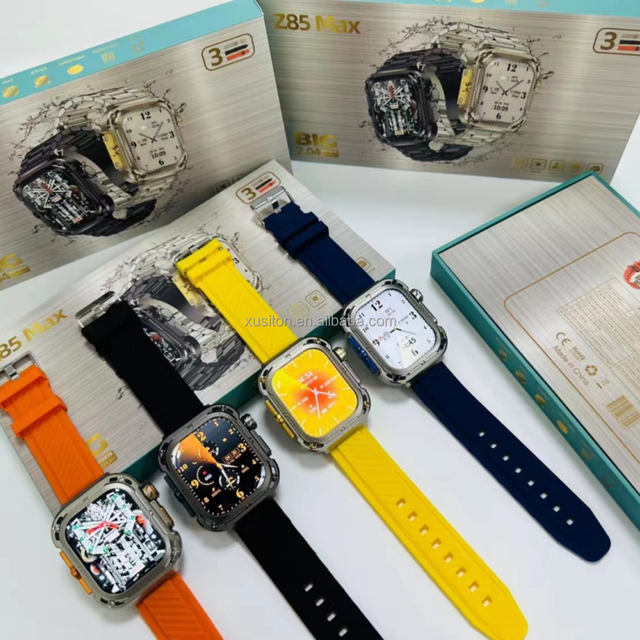 Z85 Max Smartwatch 2023 2.1" Screen 3 Strap Rdfit Heart Rate Blood Oxygen Dial Call Android Smart Watch Hombre for Men Watch