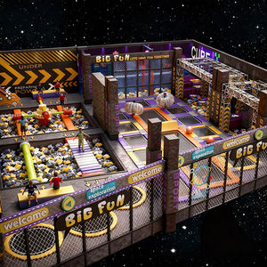 Juego suave de interior para niños personalizado para parque infantil comercial trampolín y PISCINA DE BOLAS de océano parque de entretenimiento familiar trampolín - Product Image 5