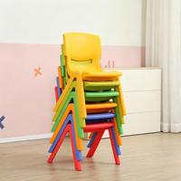 Chaise robuste en plastique pour enfants et étudiants avec dossier – Siège d'apprentissage robuste pour la maternelle, la maison, l'étude, la formation et la salle de classe