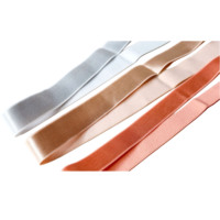 Sangle d'épaule rayée antidérapante personnalisée Dansky, en tissu brillant mat, picot, peluche, nylon tissé, élasthanne, satin, élastique pour soutien-gorge