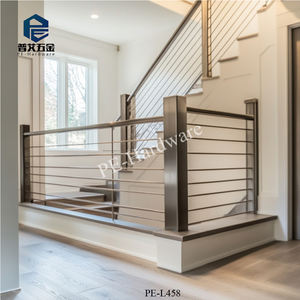 Ringhiera <span class=keywords><strong>per</strong></span> Scale in Acciaio Inox Moderna con Design a Griglia, Resistente all'Acqua e alla Ruggine, Finitura Satinata, Installazione Fai-da-Te <span class=keywords><strong>per</strong></span> Villa e Balcone - Product Image 4