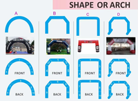 Arche gonflable pour événements sportifs et courses automobiles, personnalisable avec logo, conception gratuite, impression multicolore – Meilleures ventes