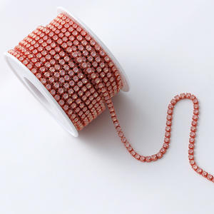 셀리나 크리스탈 유리 친환경 전기 영동 모카 라인스톤 재봉 클로 체인 DIY 주얼리 의류 장식 신발 끈 - Product Image 6