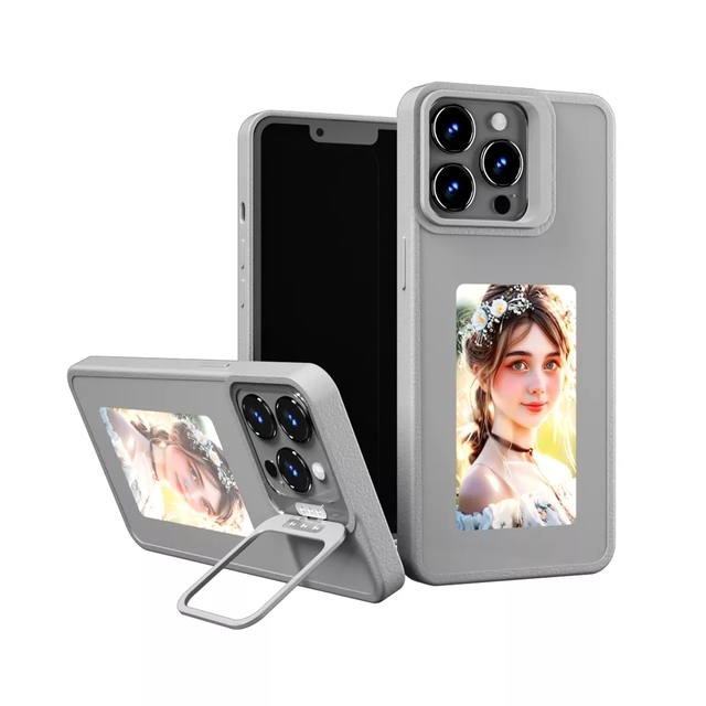 Smart E-Ink Screen Snap Frame Display NFC Mobile Phone Case for iphone 13/14/15/16