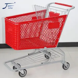 Supermarché en plastique, chariot de courses, 125 l