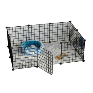 Grillage en fil métallique plastifié multi-usages 40*120cm, support mural <span class=keywords><strong>DIY</strong></span> pour cage, blanc - Product Image 4