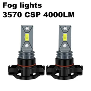 1pc H16 5202 <strong>PS19W</strong> PSX24W 2504 H7 9006 HB4 HB3 9005 H11 H8 H9 3570 <strong>LED</strong> 4000LM Auto Fog Lamp Car Anti Fog Light Bulb 6000K 12V - Product Image 2