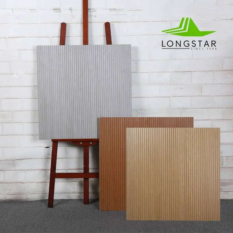 Longstar 600*600 Natural Wood Look Porcelain Tile Anti-Slip Floor Tile Rustic Ceramic Tile for Bathroom Kitchen Living Room